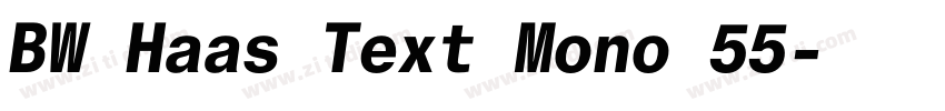 BW Haas Text Mono 55字体转换 BW Haas Text Mono 55字体转换